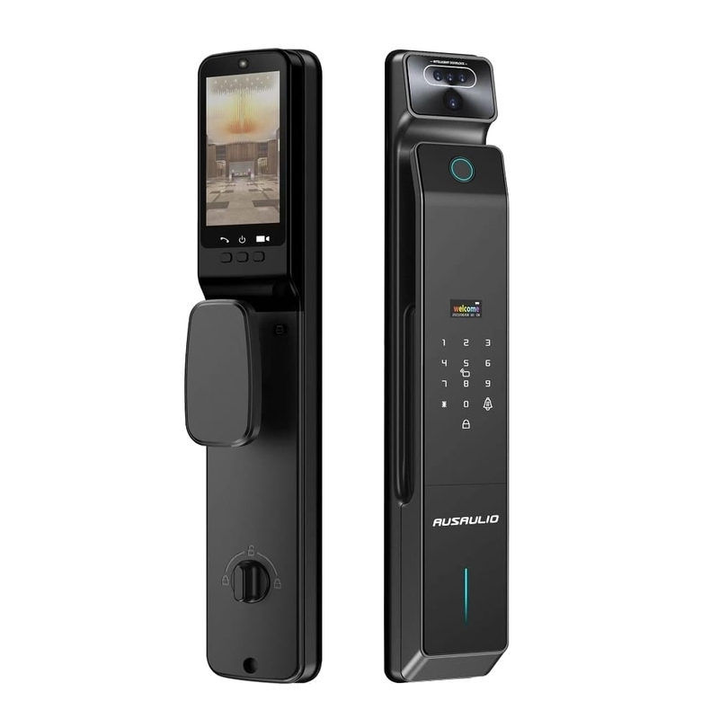 Ausaulio V10手掌靜脈人臉識別前後雙攝視頻對講智能門鎖 (DL-V10)