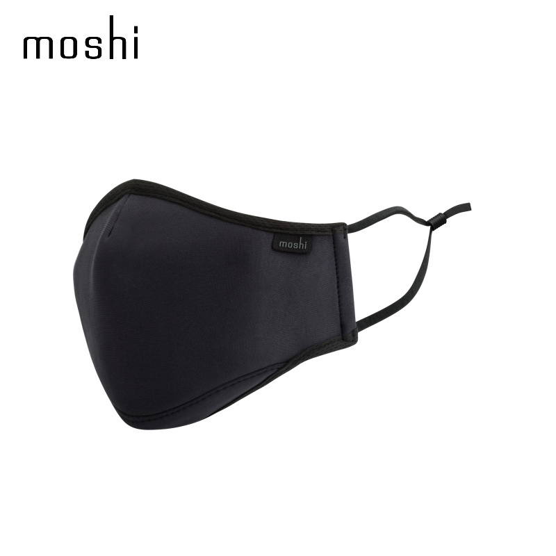 MOSHI - OmniGuard™ Mask with 3 Replaceable Nanohedron filters - Ocean Black (M) (99MO126002)