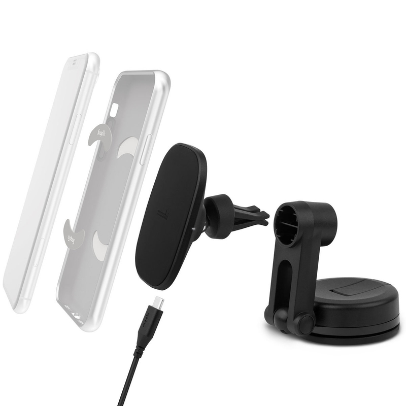 MOSHI SnapTo Universal Car Mount with Wireless Charging (99MO122007)